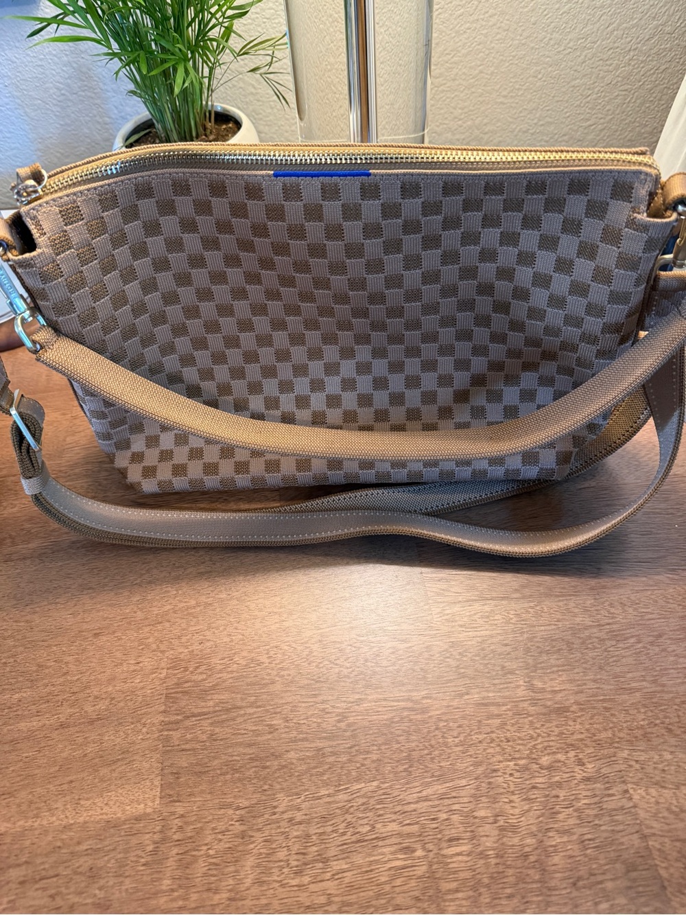 Rothy's The Daily Crossbody Handbag in Hazelnut (camel) - Picture 12 of 13